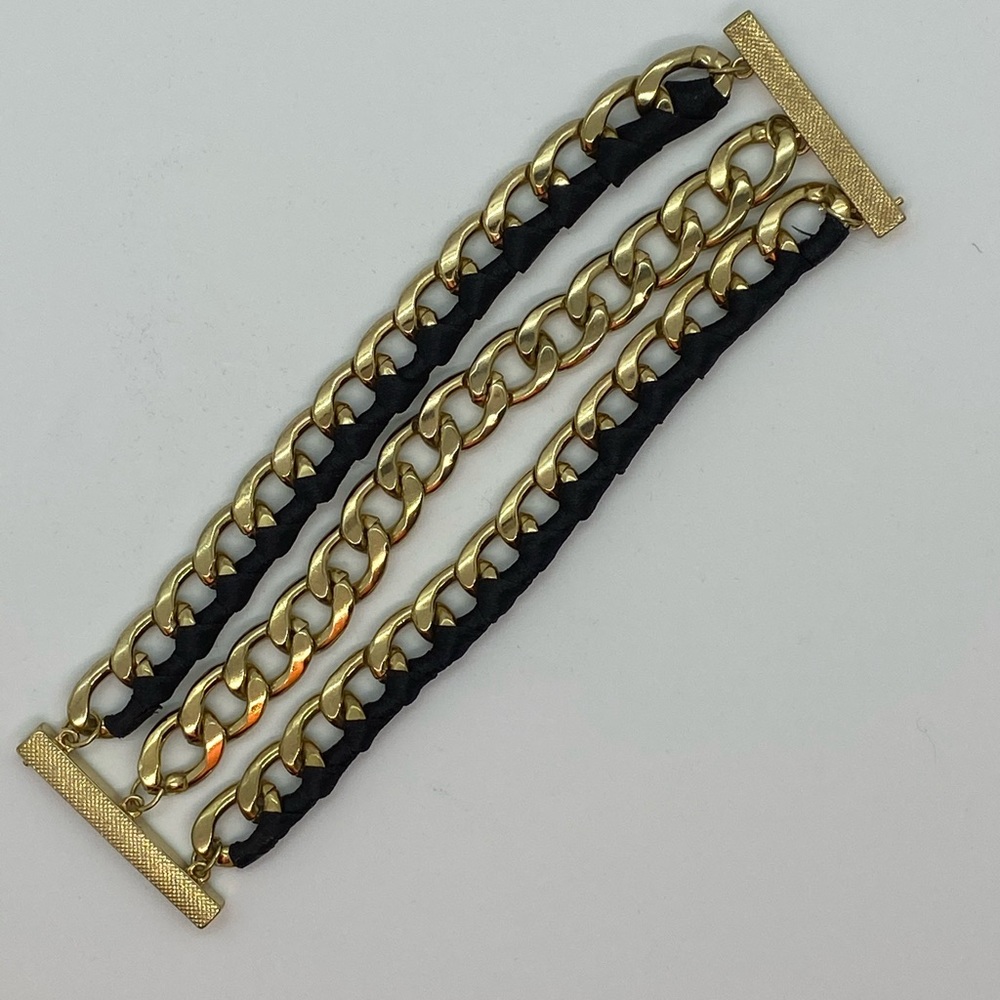 Gold and black bracelet - Picture 5 of 8